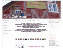 Tablet Screenshot of cafe-zeittraum.de